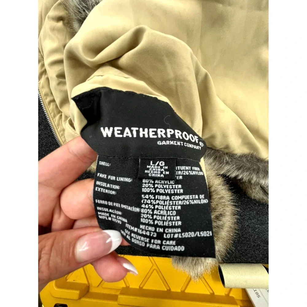 Weatherproof Reversible Vest Womens Large Tan Brown Full Zip Faux Fur Mock Neck - Picture 4 of 8